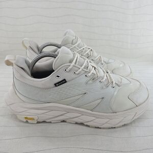 Hoka One One Womens Anacapa Low GTX Beige Trail Hiking Running Shoes Size 9B